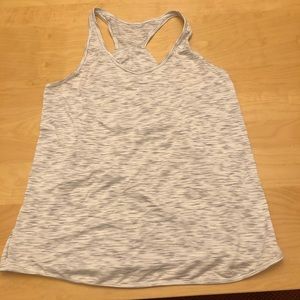 Lululemon Flowy Cross-back Tank Light Gray Size 12